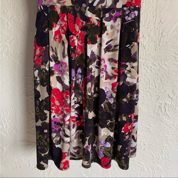 Alfani Spandex Blend Pleated Wide Bottom Dress - Picture 6 of 9